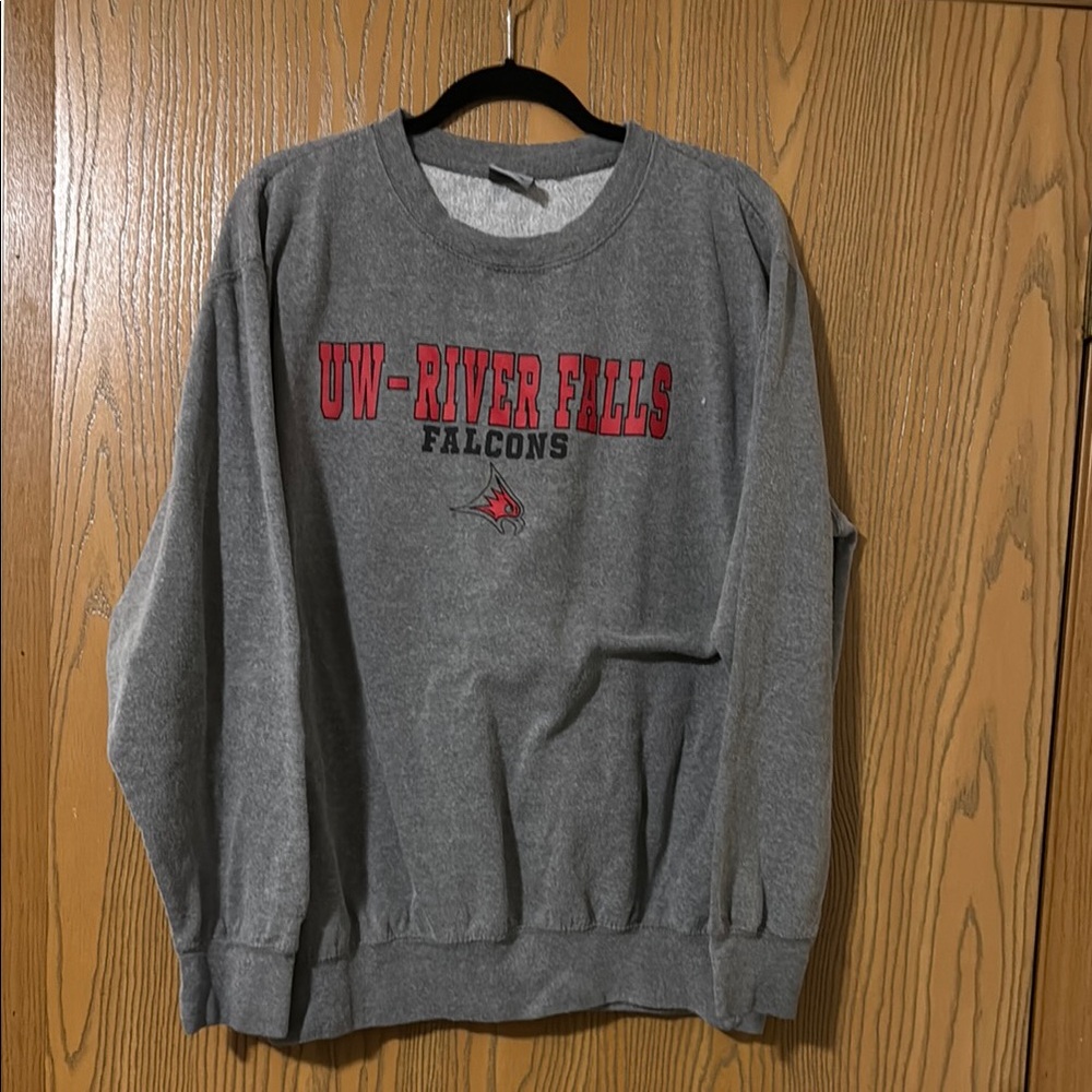 Gray UW-River Falls Falcons Sweater